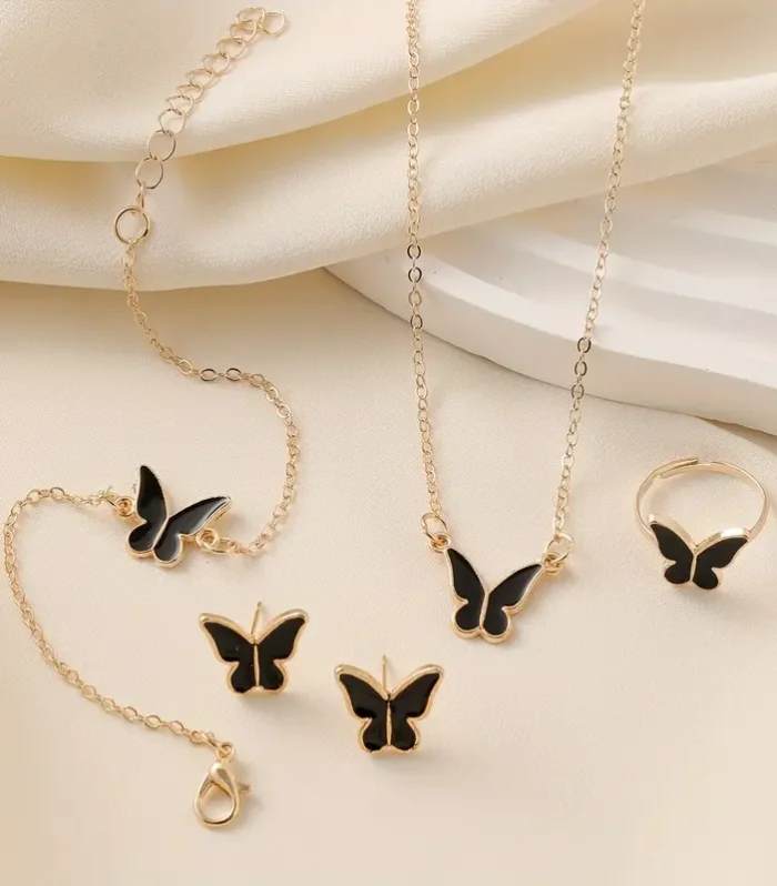 Butterfly Jewelry Set for Girls