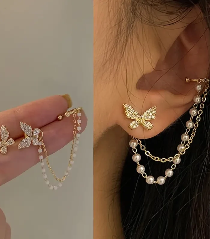 Butterfly Micro Diamond Earrings