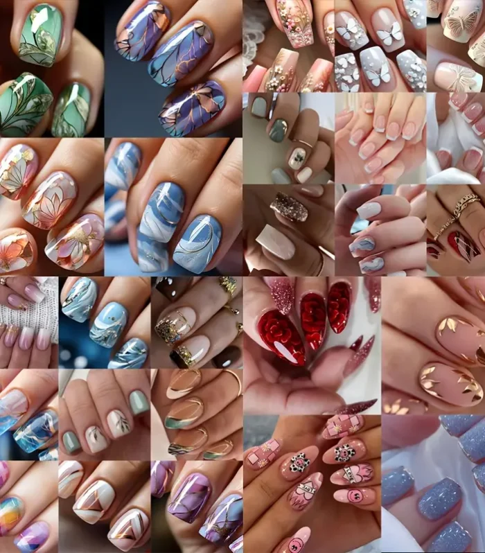 Randomly 288pcs( 12 sets) Any Item Inside Suitable As A Holiday & party Gift glossy matte gradient Squoval Almond ballet press on nails
